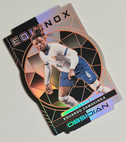Eduardo Camavinga - 2024/25 Panini Obsidian Soccer National Team France Equinox #18 Die Cut  /75