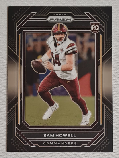 Sam Howell - 2022 Panini Chronicles Prizm Black Football NFL Washington Commanders (RC) #PB-10 Black Prizm
