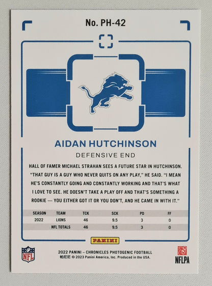 Aidan Hutchinson - 2022 Panini Chronicles Photogenic Football NFL Detroit Lions (RC) #PH-42
