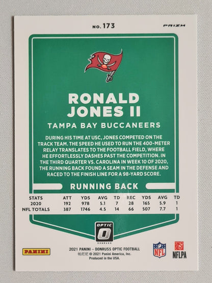 Ronald Jones II - 2021 Panini Donruss Optic Football NFL Tampa Bay Buccaneers #173 Stars Prizm Parallel