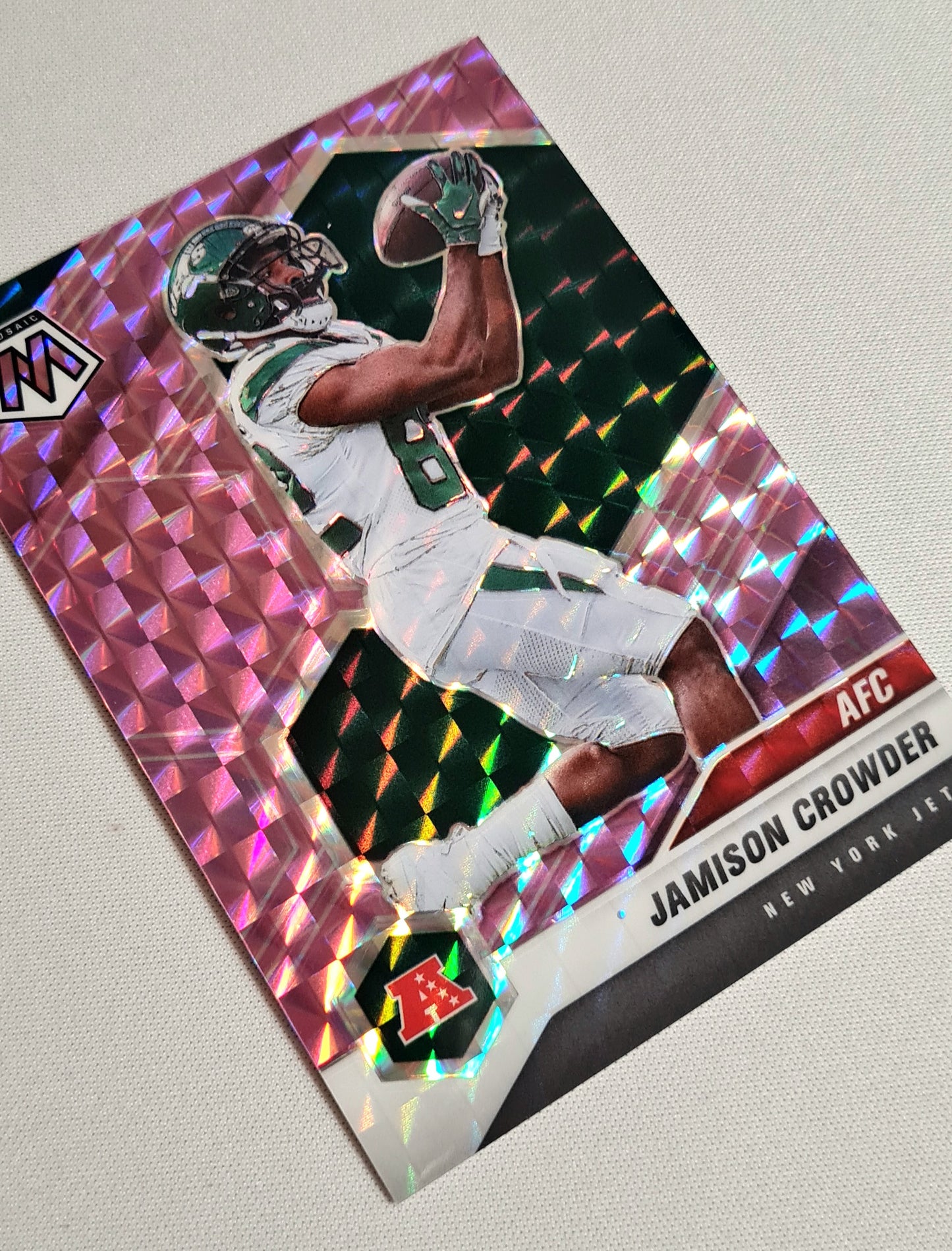 Jamison Crowder - 2021 Panini Mosaic Football NFL NY Jets #237 Camo Pink Prizm /49