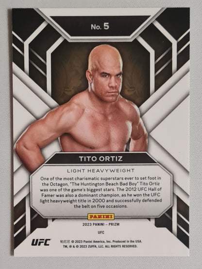Tito Ortiz - 2023 Panini Prizm UFC Fighter Light Heavyweight Hall Monitors #5