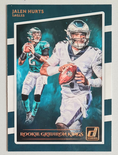 Jalen Hurts - 2020 Panini Donruss Football NFL Philadelphia Eagles Gridiron Kings #RGK-JAH