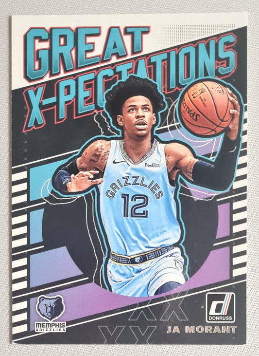 Ja Morant - 2019/20 Panini Donruss Basketball NBA Memphis Grizzlies Great X-Pectations #17