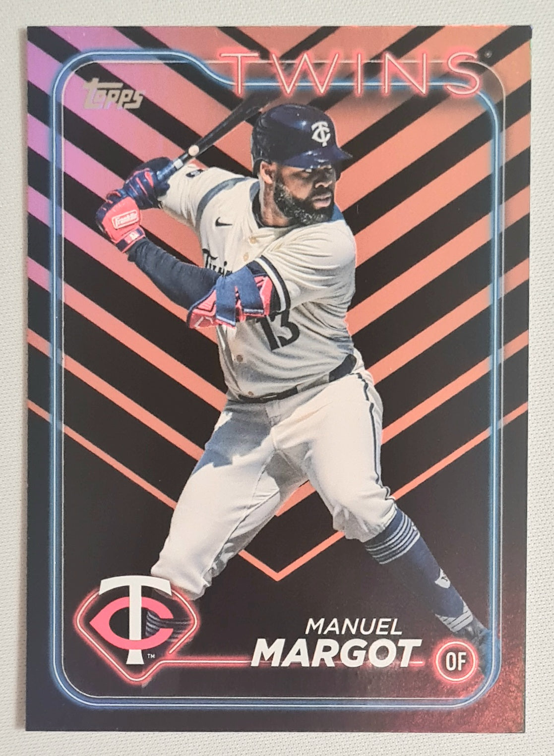 Manuel Margot - 2024 Topps Baseball MLB Minnesota Twins #US81 Halloween Orange And Black Holiday
