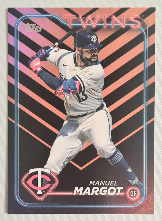 Manuel Margot - 2024 Topps Baseball MLB Minnesota Twins #US81 Halloween Orange And Black Holiday