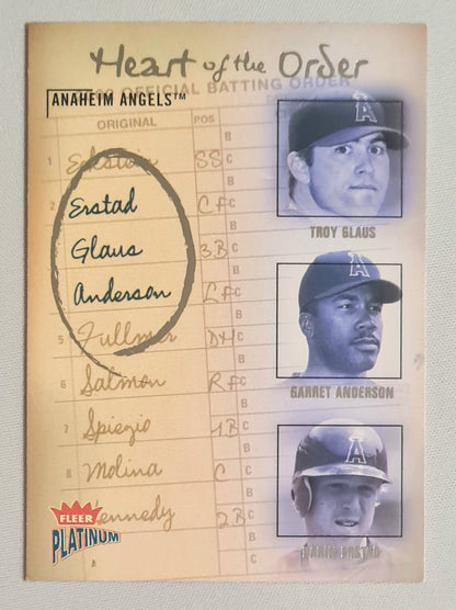 Troy Glaus, Garret Anderson, Darin Erstad - 2003 Fleer Baseball MLB Anaheim Angels #7 of 20H0
