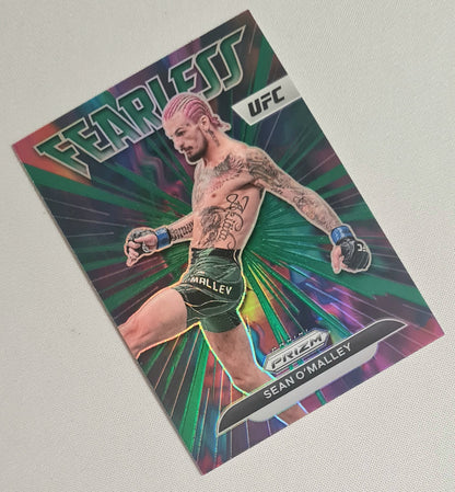 Sean O'Malley - 2023 Panini Prizm UFC Bantamweight Fearless #3 Green Prizm
