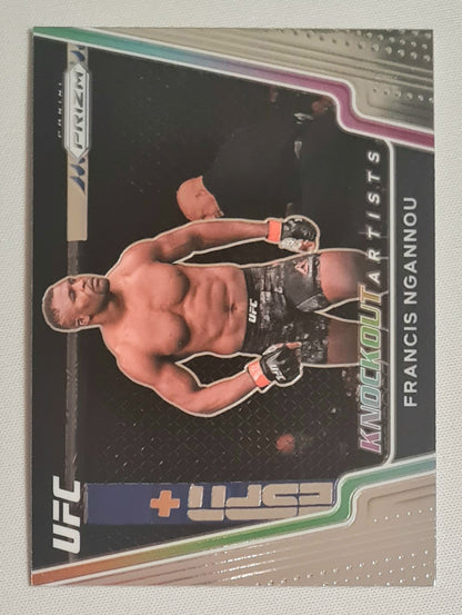 Francis Ngannou - 2021 Panini Prizm UFC Fighter Knockout Artists #25