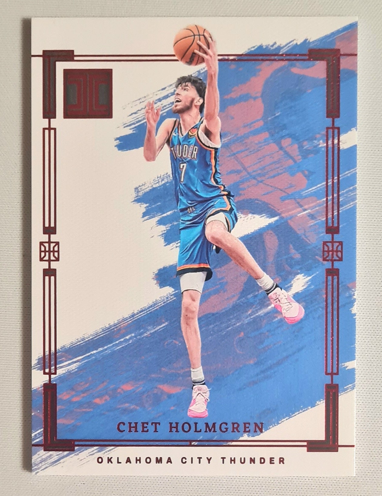 Chet Holmgren - 2023/24 Panini Impeccable Basketball Oklahoma City Thunder #5 Asia Red Base