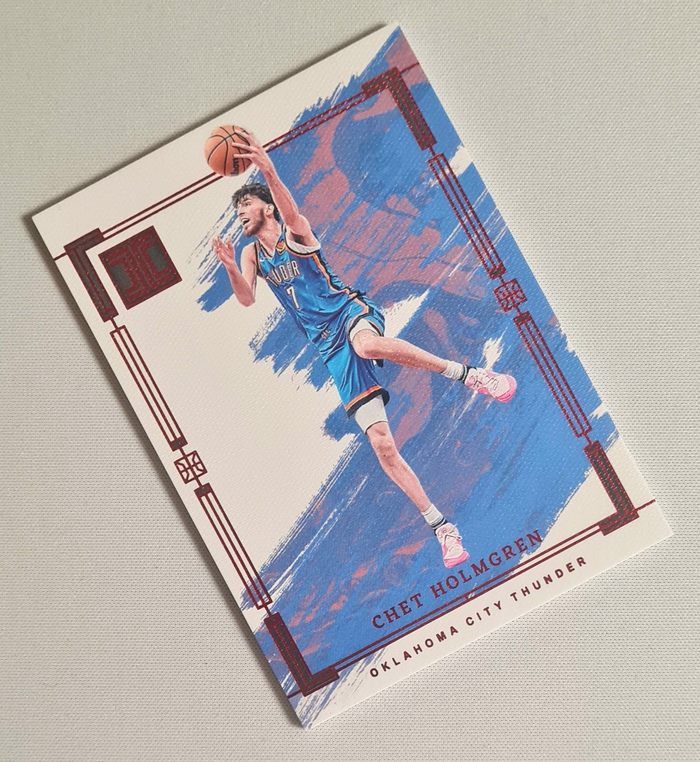 Chet Holmgren - 2023/24 Panini Impeccable Basketball Oklahoma City Thunder #5 Asia Red Base