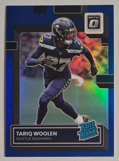 Tariq Woolen - 2022 Panini Donruss Optic Football NFL Seattle Seahawks #298 Blue Refractor /179