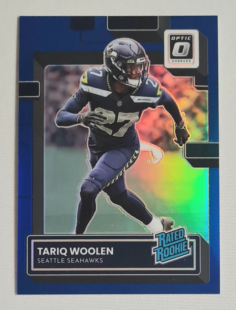Tariq Woolen - 2022 Panini Donruss Optic Football NFL Seattle Seahawks #298 Blue Refractor /179