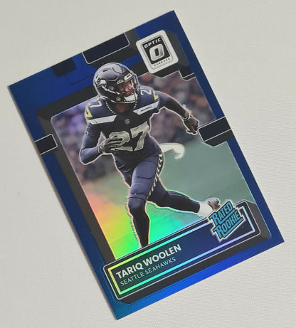 Tariq Woolen - 2022 Panini Donruss Optic Football NFL Seattle Seahawks #298 Blue Refractor /179