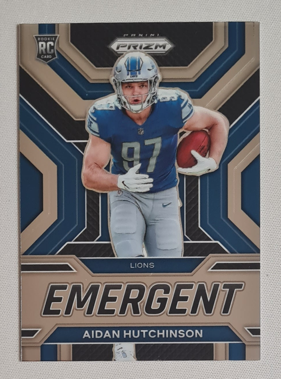 Aidan Hutchinson - 2022 Panini Prizm Football NFL Detroit Lions Emergent (RC) #E-20