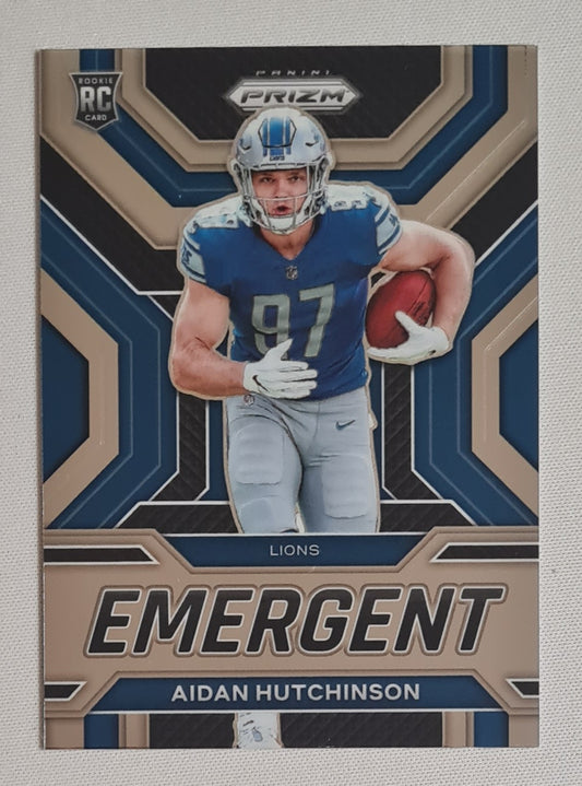 Aidan Hutchinson - 2022 Panini Prizm Football NFL Detroit Lions Emergent (RC) #E-20