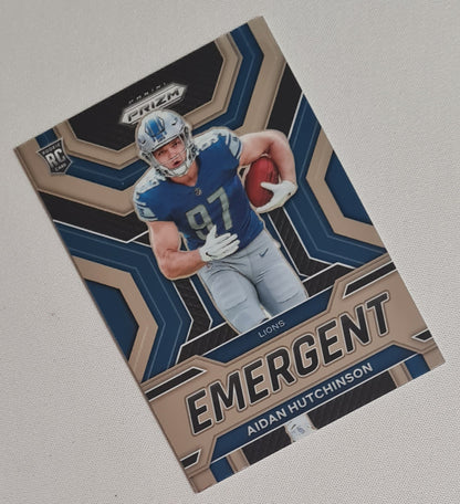 Aidan Hutchinson - 2022 Panini Prizm Football NFL Detroit Lions Emergent (RC) #E-20