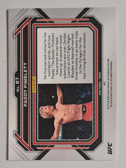 Paddy Pimblett - 2023 Panini Prizm UFC Fighter Lightweight #87