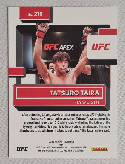 Tatsuro Taira - 2023 Panini Donruss UFC Fighter Flyweight - Rated Rookie - #216