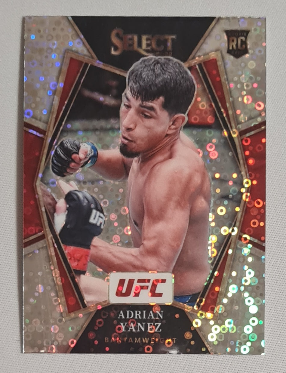 Adrian Yanez - 2022 Panini Select UFC Fighter Bantamweight (RC) #155 Premier Level Disco Prizm