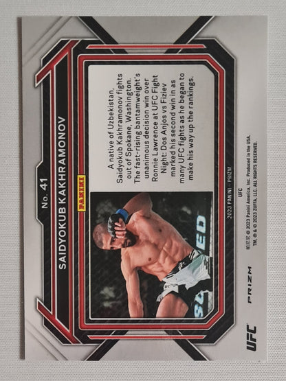 Saidyokub Kakhramonov - 2023 Panini Prizm UFC Fighter Bantamweight # Hyper Prizm