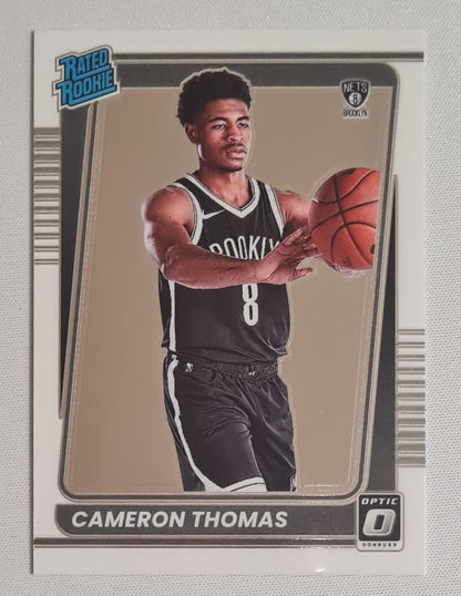 Cameron Thomas - 2021/22 Panini Donruss Optic Basketball NBA Brooklyn Nets - Rated Rookie - #153