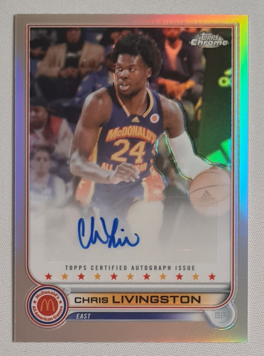 Chris Livingston - 2022 Topps Chrome Mc Donald's East #CA-CL /Autograph
