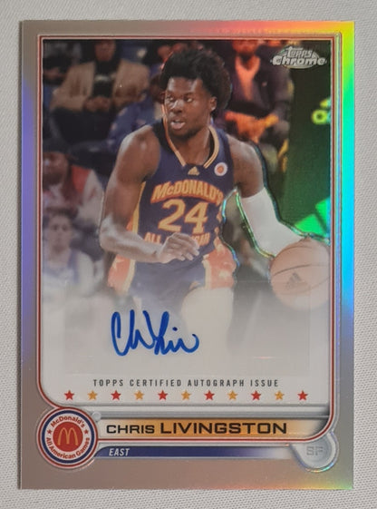 Chris Livingston - 2022 Topps Chrome Mc Donald's East #CA-CL /Autograph