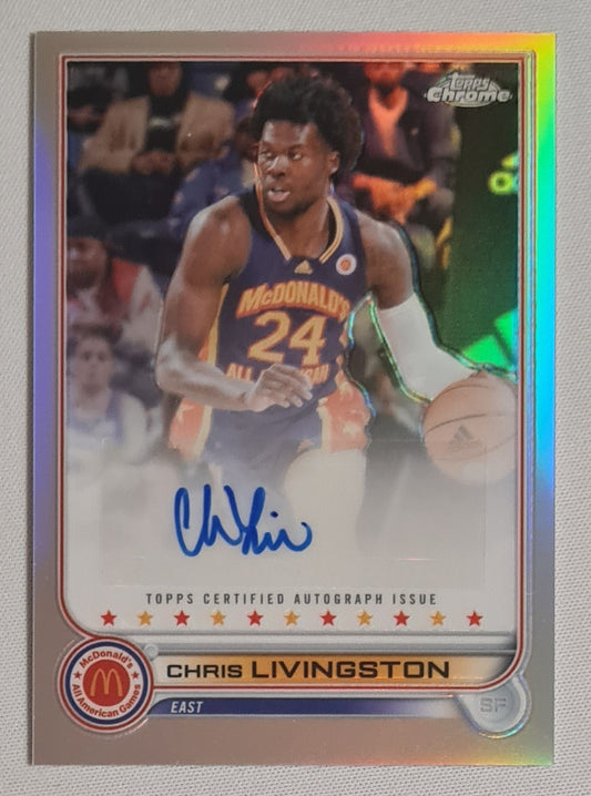 Chris Livingston - 2022 Topps Chrome Mc Donald's East #CA-CL /Autograph