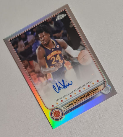 Chris Livingston - 2022 Topps Chrome Mc Donald's East #CA-CL /Autograph