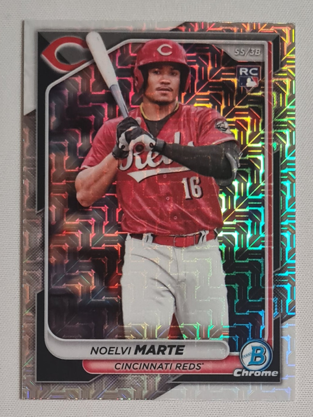 Noelvi Marte - 2024 Topps Baseball MLB Cincinnati Reds (RC) #80 Mojo Refractor