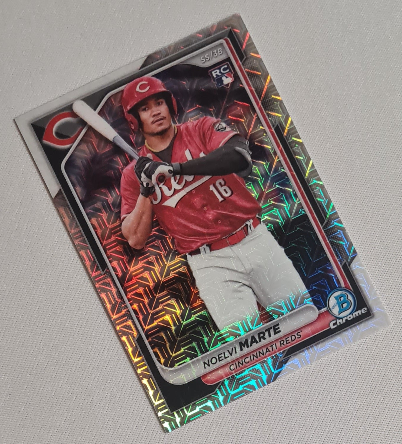 Noelvi Marte - 2024 Topps Baseball MLB Cincinnati Reds (RC) #80 Mojo Refractor