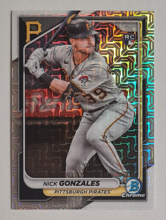 Nick Gonzales - 2024 Topps Baseball MLB Pittsburgh Pirates (RC) #62 Mojo Refractor