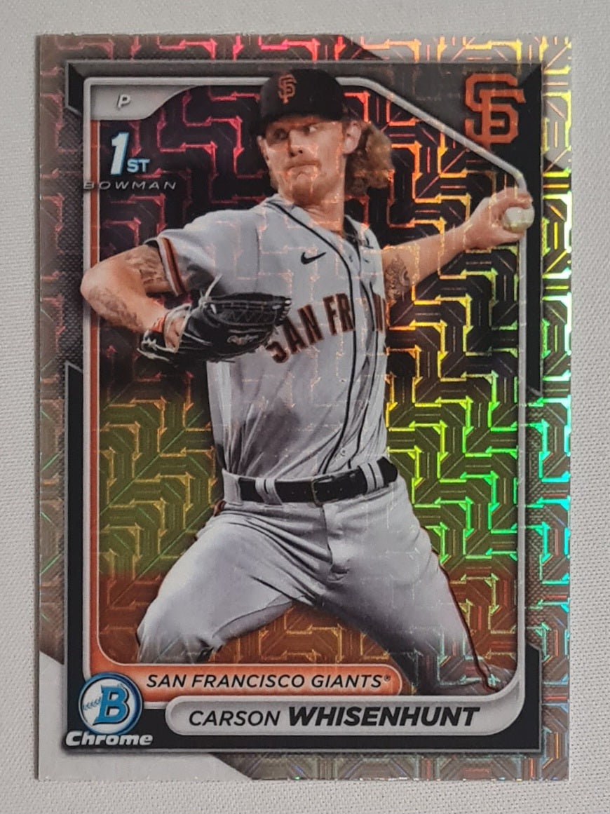 Carson Whisenhunt - 2024 Topps Chrome Baseball MLB San Francisco #BCP-96 Mojo Refractor