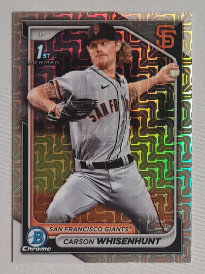Carson Whisenhunt - 2024 Topps Chrome Baseball MLB San Francisco #BCP-96 Mojo Refractor
