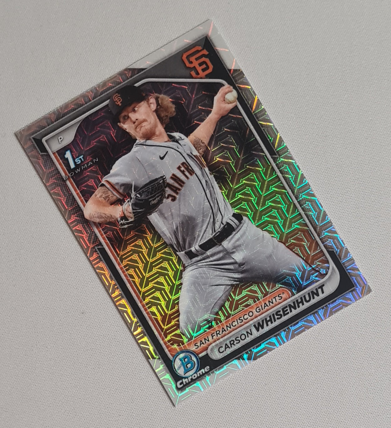 Carson Whisenhunt - 2024 Topps Chrome Baseball MLB San Francisco #BCP-96 Mojo Refractor