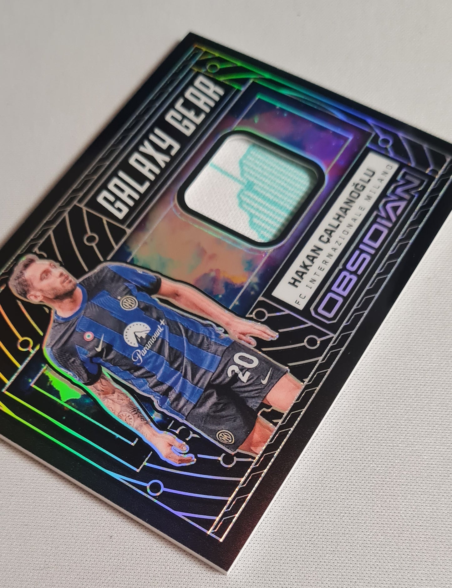 Hakan Calhanoglu - 2023/24 Panini Obsidian Soccer - Galaxy Gear - Inter #GG-HC /Patch /199