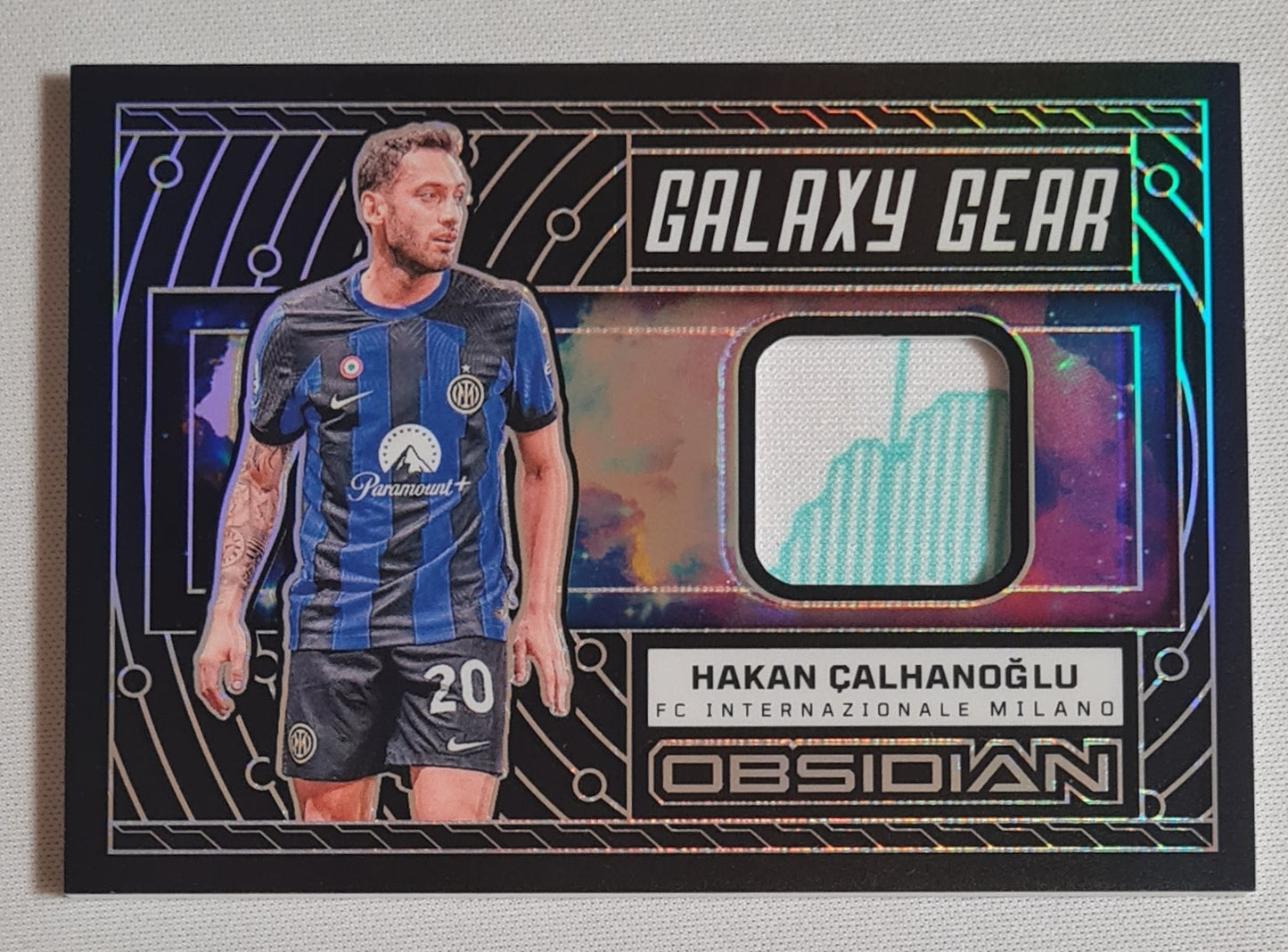 Hakan Calhanoglu - 2023/24 Panini Obsidian Soccer - Galaxy Gear - Inter #GG-HC /Patch /199