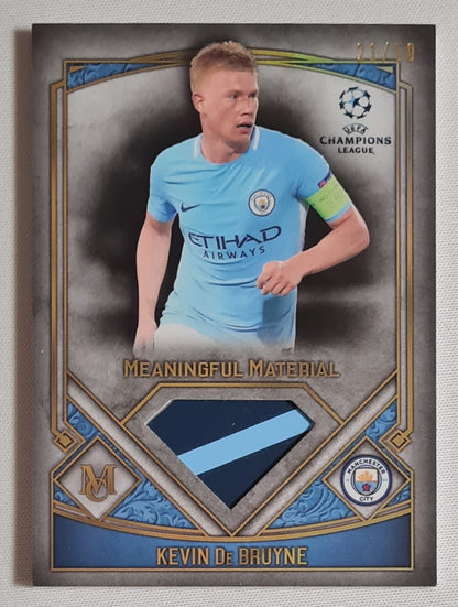 Kevin de Bruyne - 2018 Topps and Museum Collection Meaningful Material Manchester City (CL) #MMSR-KDB /Patch /50