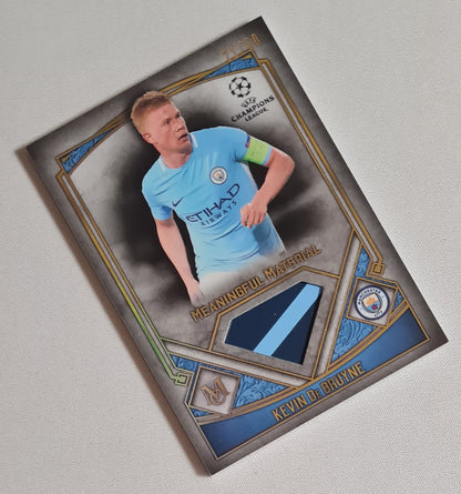 Kevin de Bruyne - 2018 Topps and Museum Collection Meaningful Material Manchester City (CL) #MMSR-KDB /Patch /50
