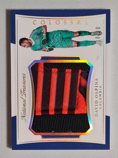 David Ospina - 2018 Panini National Treasures Soccer National Team Colombia Colossal ##CO-DO /Match-worn Material /10