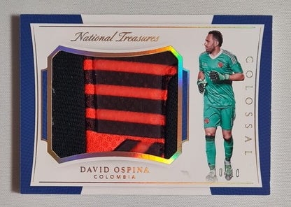 David Ospina - 2018 Panini National Treasures Soccer National Team Colombia Colossal ##CO-DO /Match-worn Material /10