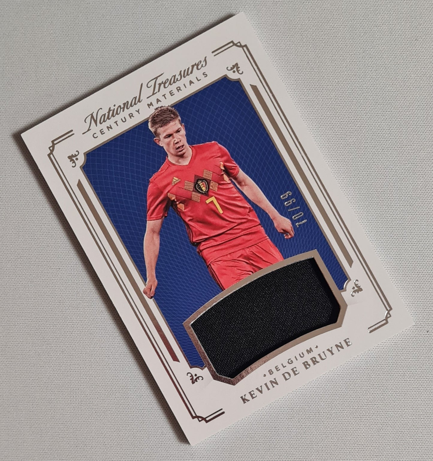 Kevin de Bruyne - 2018 Panini National Treasures Soccer Century Materials #CE-KDB / Patch Player Worn /99