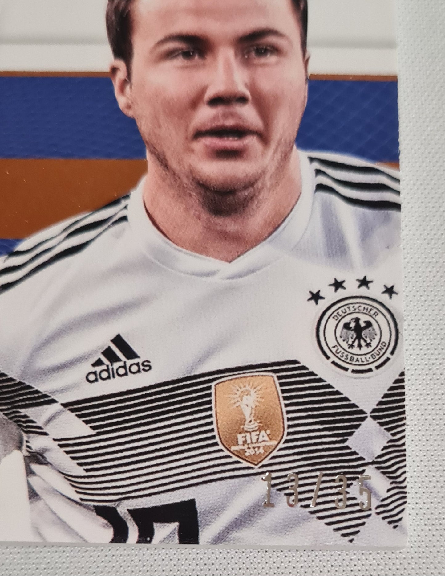 Mario Gotze - 2018 Panini National Treasures Soccer National Team Germany #TT-MG / Patch Match-worn /35