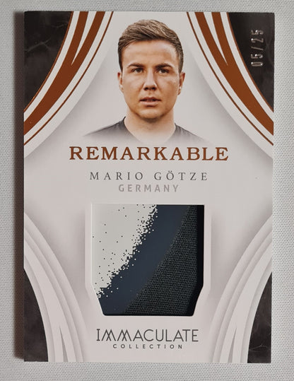 Mario Gotze - 2017 Panini Immaculate Collection Soccer National Team Germany #RM-MG / Patch Player-Worn /25