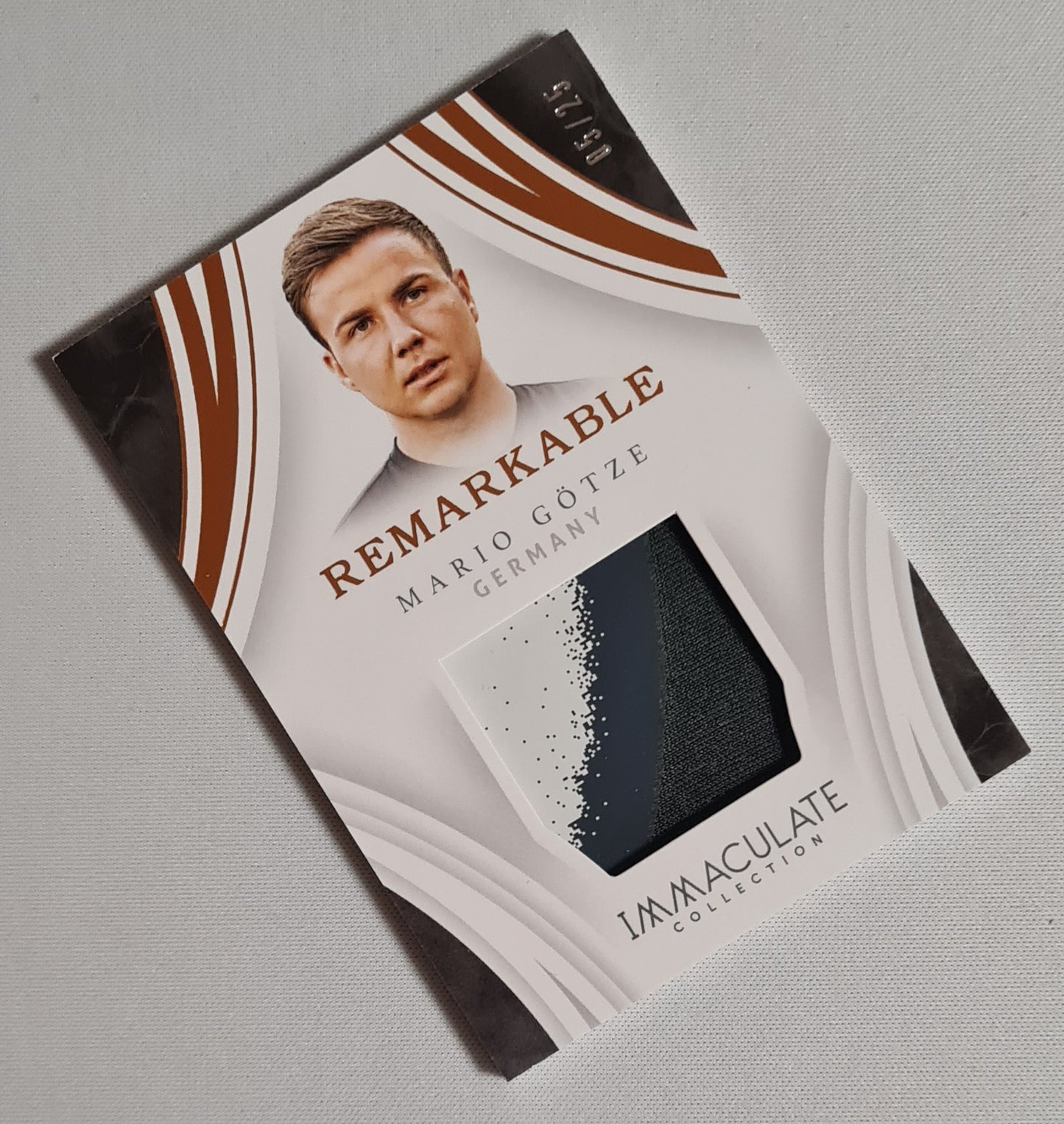 Mario Gotze - 2017 Panini Immaculate Collection Soccer National Team Germany #RM-MG / Patch Player-Worn /25