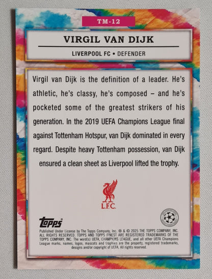 Virgil van Dijk - 2025 Topps Finest - The Man - Liverpool FC #TM-12
