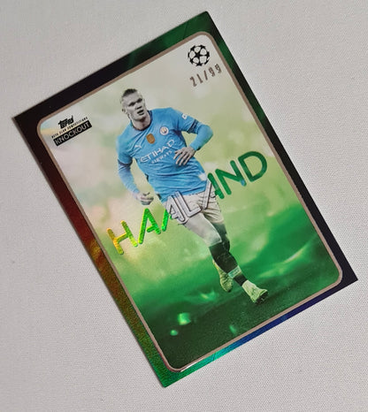 Erling Haaland - 2025 Topps Knockout Manchester City (CL) Star Player Green Chrome /99