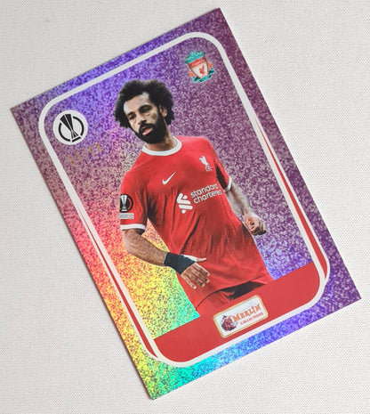 Mohamed Salah - 2023 Topps Merlin Heritage Most Wanted Liverpool FC #093 Purple /99