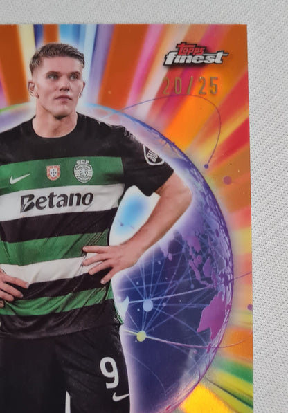 Viktor Gyokeres - 2025 Topps Finest Top of the World Sporting #TW-23 Refractor /25
